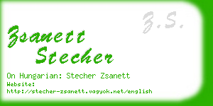 zsanett stecher business card